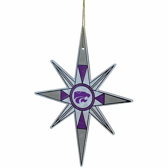 Discount โจ Unbranded Kansas State Wildcats Stained Glass Snowflake Ornament ๐