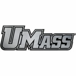 Discount 🧨 Unbranded WinCraft UMass Minutemen Free-Form Chrome Auto Emblem Decal 🌟