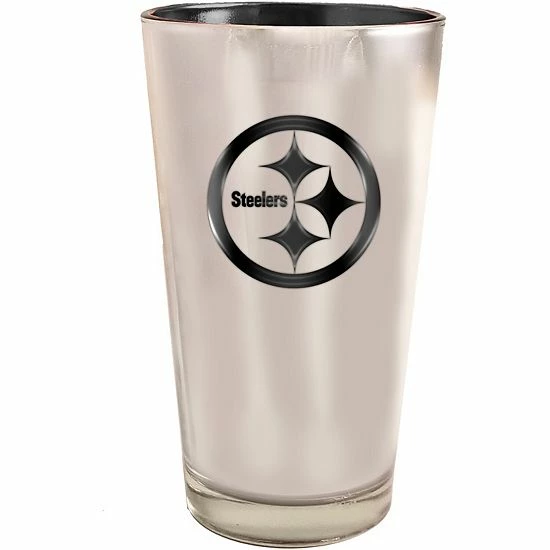 Outlet 🛒 Unbranded Pittsburgh Steelers 16oz. Electroplated Pint Glass 🔔