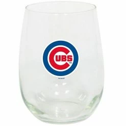Coupon 🔔 Unbranded Chicago Cubs 15oz. Stemless Wine Glass 😍