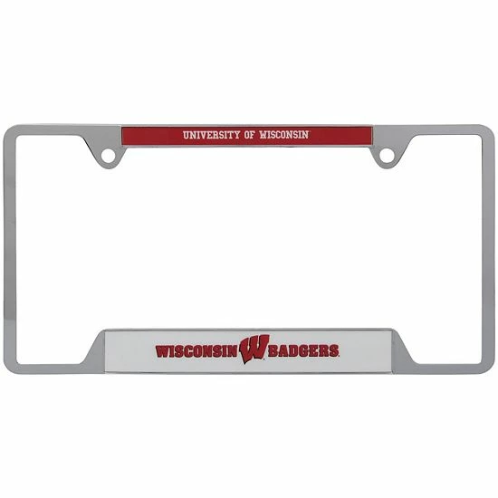 Brand new ๐งจ Unbranded WinCraft Wisconsin Badgers License Plate Frame ๐