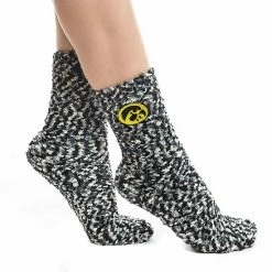 Hot Sale 👍 Unbranded 👩 Women's ZooZatz Iowa Hawkeyes Marled Fuzzy 🧦 Socks 🔥