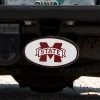 Outlet ⌛ Unbranded Mississippi State Bulldogs Domed Logo Plastic Hitch Cover 😍