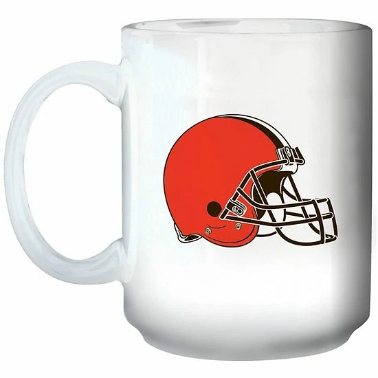 Buy 🤩 Unbranded Cleveland Browns 15oz. Primary Logo Mug 🌟 - Image 2