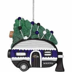 Budget 😉 Unbranded FOCO Baltimore Ravens Camper Ornament 💯