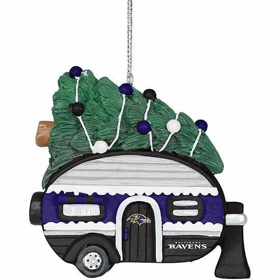 Budget 😉 Unbranded FOCO Baltimore Ravens Camper Ornament 💯