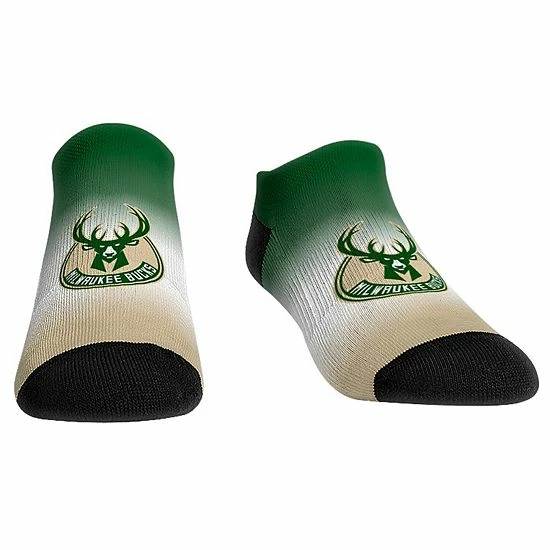 Promo ⌛ Unbranded 👩 Women's Rock Em 🧦 Socks Milwaukee Bucks Dip-Dye Ankle 🧦 Socks 🎁