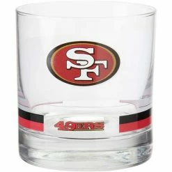 Best Pirce ❤️ Unbranded San Francisco 49ers Banded Rocks Glass 🎉
