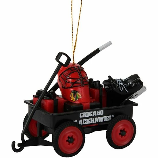 Deals ✨ Unbranded Chicago Blackhawks Team Wagon Ornament 🤩