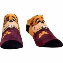 Brand new ❤️ Unbranded Men's Rock Em 🧦 Socks Minnesota Golden Gophers Mascot Low Ankle 🧦 Socks 🎁