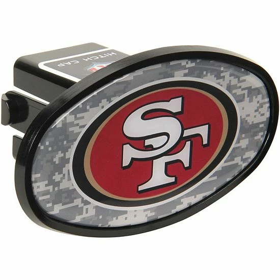 Best Pirce 🌟 Unbranded San Francisco 49ers Plastic Oval Fixed 2" Digi Camo Hitch Receiver 👏