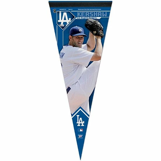 New ⭐ Unbranded WinCraft Clayton Kershaw Los Angeles Dodgers 12'' X 30'' Player Premium Pennant ✨