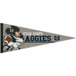 Wholesale 😀 Unbranded WinCraft Utah State Aggies 12'' X 30'' Disney Mickey Mouse Premium Pennant ⭐