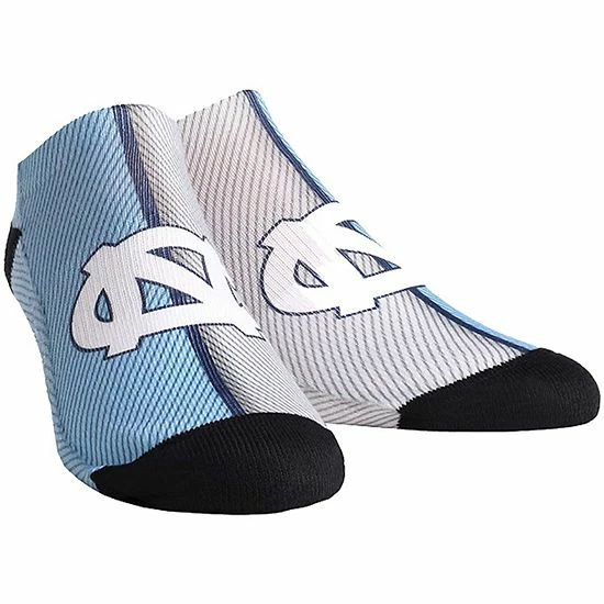 New 🤩 Unbranded 👩 Women's North Carolina Tar 👠 Heels Campus Stripe Ankle 🧦 Socks 😀