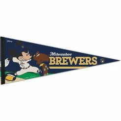 Cheapest 😀 Unbranded WinCraft Milwaukee Brewers 12'' X 30'' Disney Mickey Mouse Premium Pennant 😀