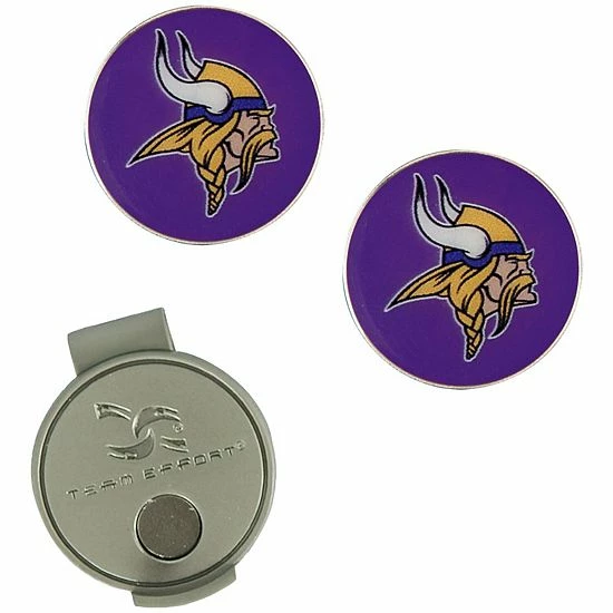 Hot Sale 🌟 Unbranded Minnesota Vikings Hat Clip & Ball Markers Set 💯 - Image 2