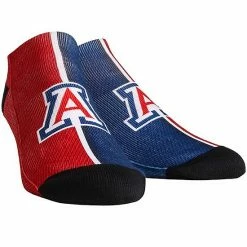 Promo ⭐ Unbranded Men's Arizona Wildcats Campus Stripe Ankle 🧦 Socks 🤩