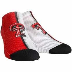 Flash Sale 🔔 Unbranded Men's Texas Tech Red Raiders Campus Stripe Ankle 🧦 Socks 😍