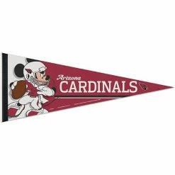 Outlet 👏 Unbranded WinCraft Arizona Cardinals 12'' X 30'' Disney Mickey Mouse Premium Pennant ✔️
