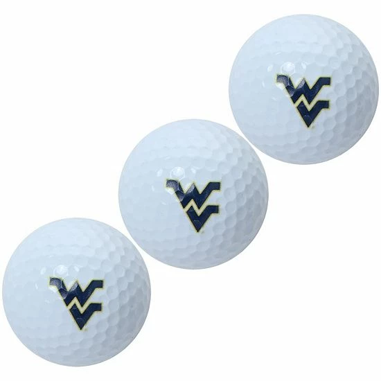 Deals 🔔 Unbranded West Virginia Mountaineers Pack Of 3 Golf Balls 😉