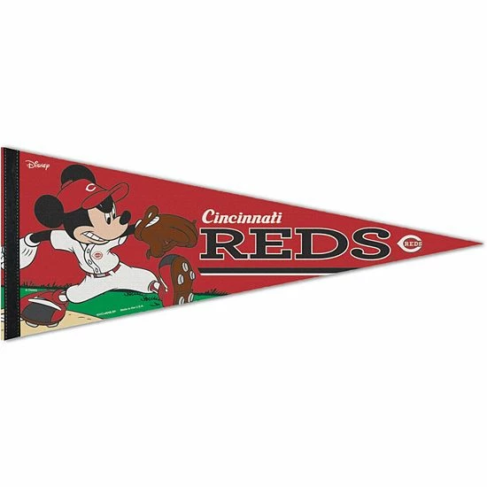Best reviews of 🥰 Unbranded WinCraft Cincinnati Reds 12'' X 30'' Disney Mickey Mouse Premium Pennant 🧨