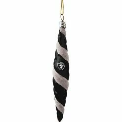 Cheapest 🎉 Unbranded Las Vegas Raiders 5'' Team Color Swirl Ornament 💯