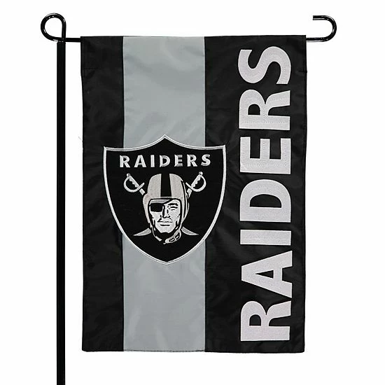 Promo ๐ Unbranded Oakland Raiders 12.5" X 18" Embellish Garden Flag ๐ฏ