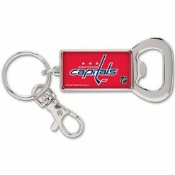 Wholesale ⌛ Unbranded Washington Capitals WinCraft Bottle Opener Key Ring Keychain 🛒