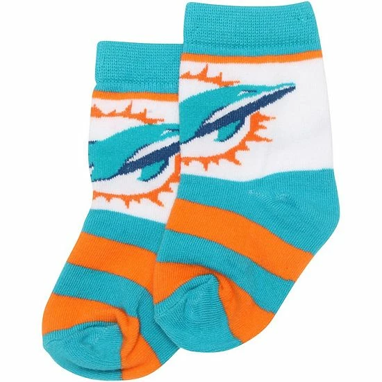 Top 10 ๐งจ Unbranded Infant For Bare Feet Miami Dolphins Rugby Stripe ๐งฆ Socks โญ