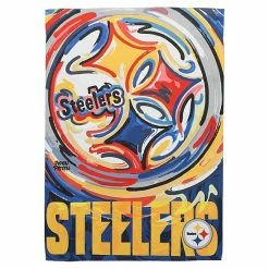 Hot Sale 👏 Unbranded Pittsburgh Steelers 12.5'' X 18'' Double-Sided Justin Patten Suede Garden Flag 😀