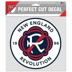 Wholesale 👏 Unbranded WinCraft New England Revolution 8'' X 8'' Perfect Cut Logo Decal ⭐