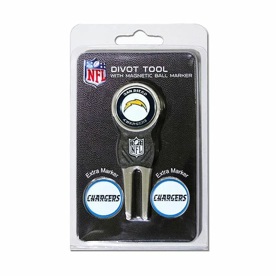 Hot Sale 👍 Unbranded Team Golf San Diego Chargers 4-pc. Divot Tool & Ball Marker Set 😉