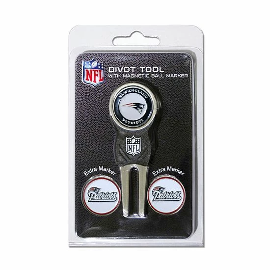 Coupon 🌟 Unbranded Team Golf New England Patriots 4-pc. Divot Tool & Ball Marker Set 😀