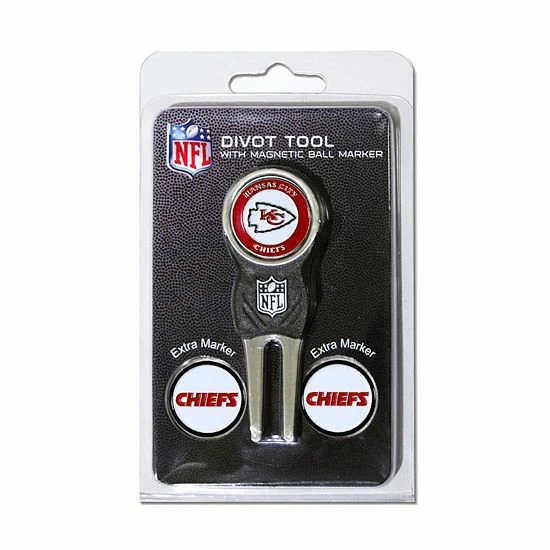 Outlet 🛒 Unbranded Team Golf Kansas City Chiefs 4-pc. Divot Tool & Ball Marker Set 🥰