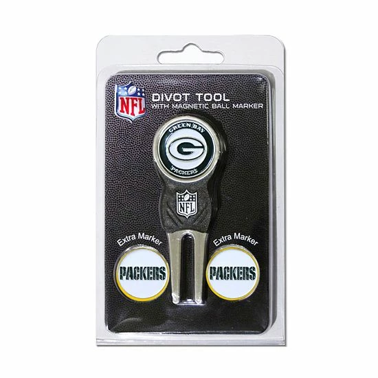 Flash Sale ๐คฉ Unbranded Team Golf Green Bay Packers 4-pc. Divot Tool & Ball Marker Set ๐งจ
