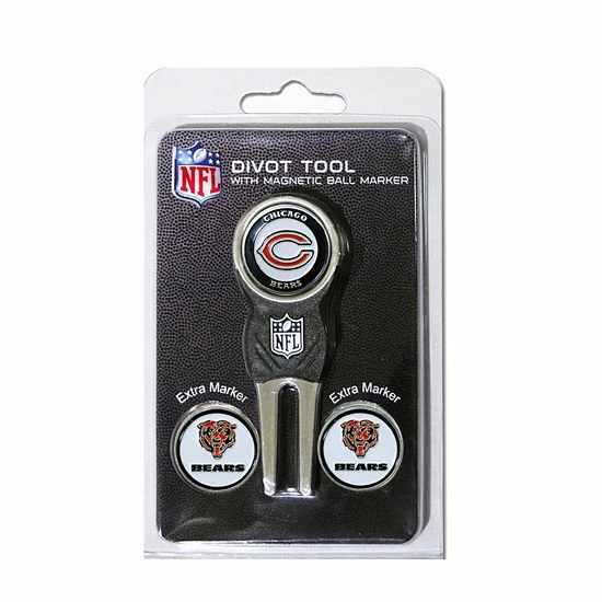New 🛒 Unbranded Team Golf Chicago Bears 4-pc. Divot Tool & Ball Marker Set 😉