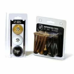 Wholesale ❤️ Unbranded Team Golf Pittsburgh Penguins Ball & Tee Set 🎁