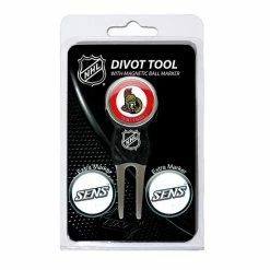 Wholesale 🌟 Unbranded Team Golf Ottawa Senators 4-pc. Divot Tool & Ball Marker Set 🔔