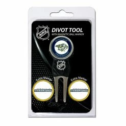 Outlet 👏 Unbranded Team Golf Nashville Predators 4-pc. Divot Tool & Ball Marker Set 🧨