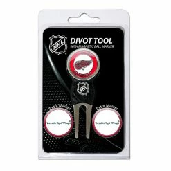 Hot Sale 👏 Unbranded Team Golf Detroit Red Wings 4-pc. Divot Tool & Ball Marker Set 🎉