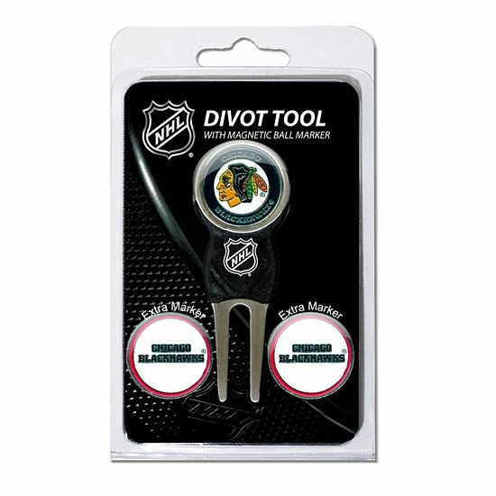 Best Pirce ๐ Unbranded Team Golf Chicago Blackhawks 4-pc. Divot Tool & Ball Marker Set ๐คฉ