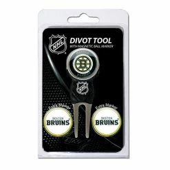 Promo ❤️ Unbranded Team Golf Boston Bruins 4-pc. Divot Tool & Ball Marker Set 🔔