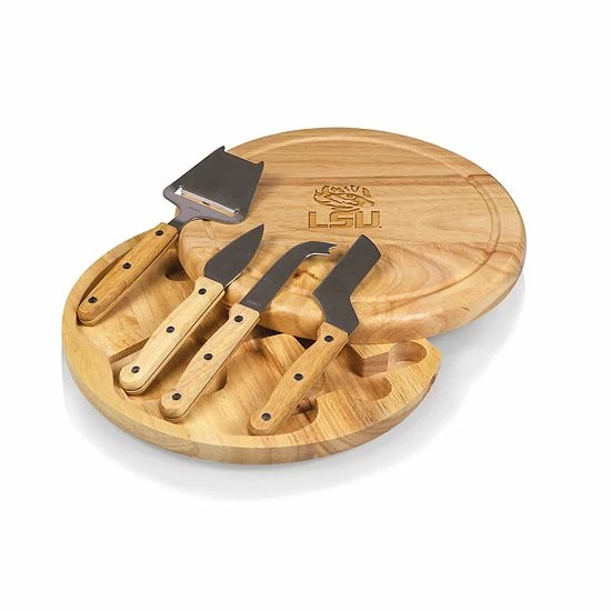 Coupon 😀 Unbranded Picnic Time LSU Tigers Circo Cheese Cutting Board Set 🛒 - Image 2