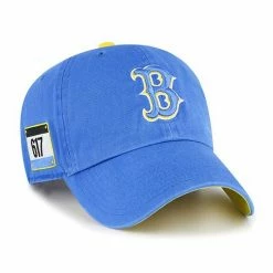 Budget ❤️ Unbranded Men's '47 Blue Boston Red Sox Area Code City Connect Clean Up Adjustable Hat 🥰