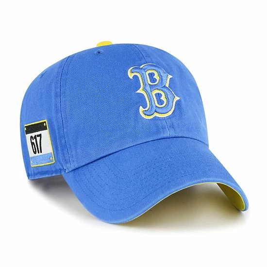 Budget ❤️ Unbranded Men's '47 Blue Boston Red Sox Area Code City Connect Clean Up Adjustable Hat 🥰 - Image 2