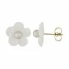 Wholesale 🎁 Unbranded 👩 Mother-of-Pearl Floral Stud Earrings 🛒