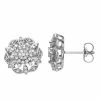 Discount 😉 Unbranded Sterling Silver 1/4 Carat T.W. Diamond Flower Stud Earrings 🌟
