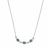 Top 10 🧨 Unbranded Sterling Silver London Blue Topaz & Lab-Created White Sapphire Necklace 🌟