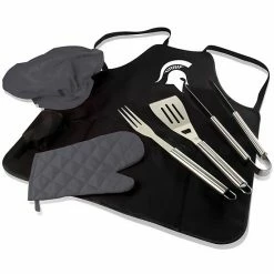 Cheapest 😉 Unbranded Picnic Time Michigan State Spartans BBQ Apron Pro Grill Set 😉