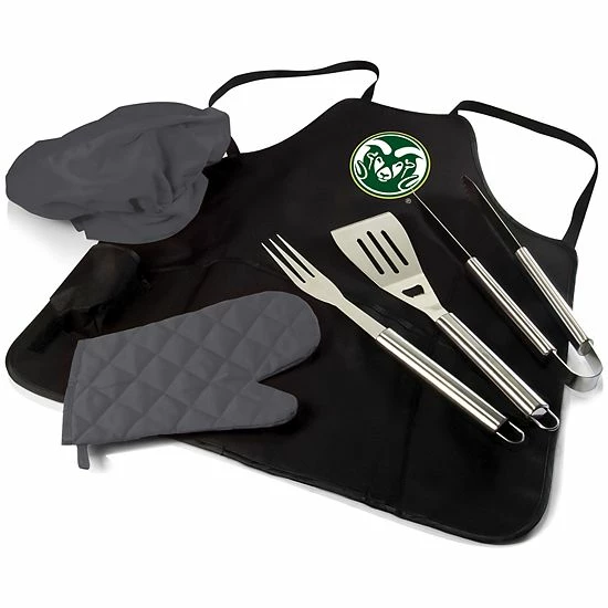 Flash Sale 🌟 Unbranded Picnic Time Colorado State Rams BBQ Apron Pro Grill Set ✔️